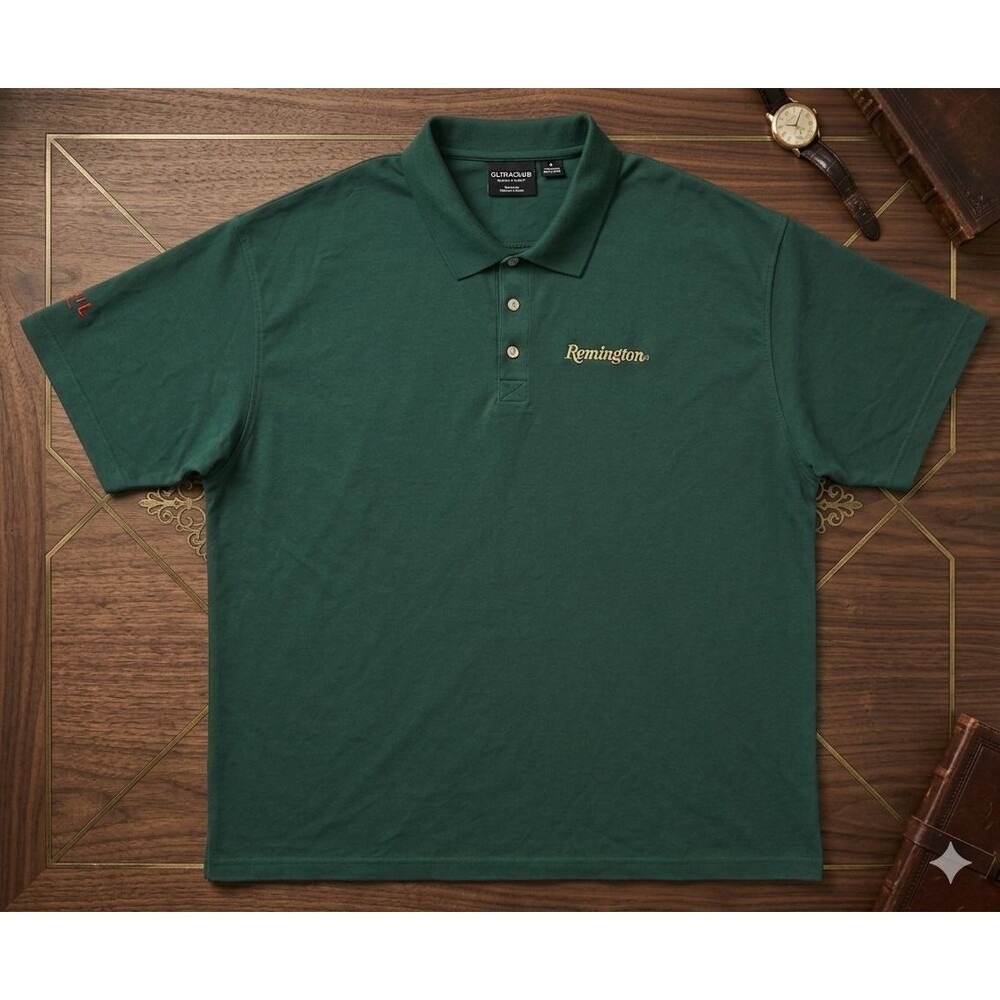 Ultra Club Cool‑N‑Dry Polo 2XL NWT Remington Mossy Oak Staff Green Embroidered